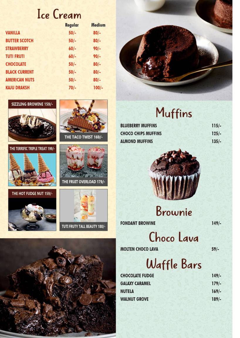 Chicago delights menu