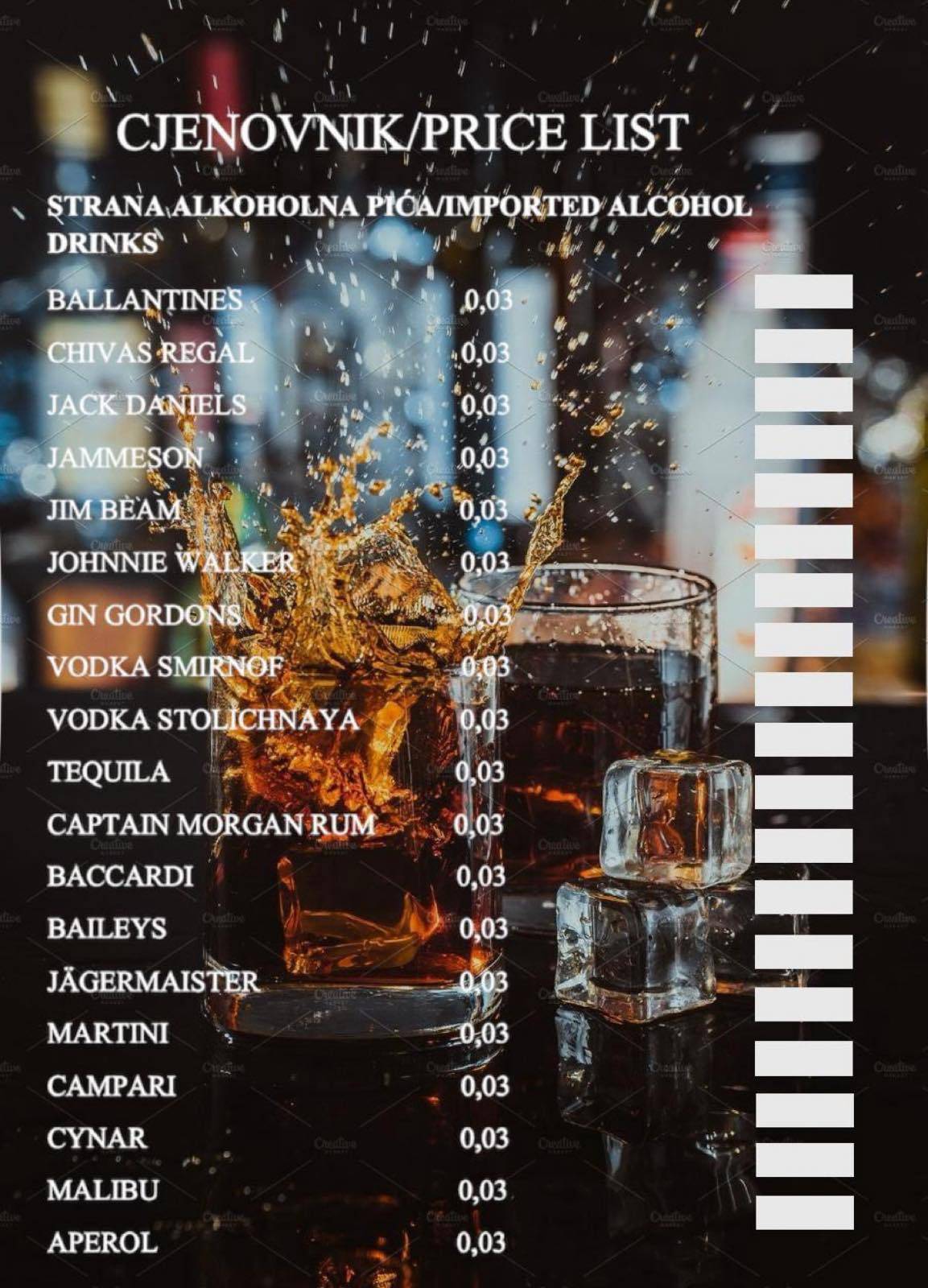 Menu de Marcone Kaffe Bar