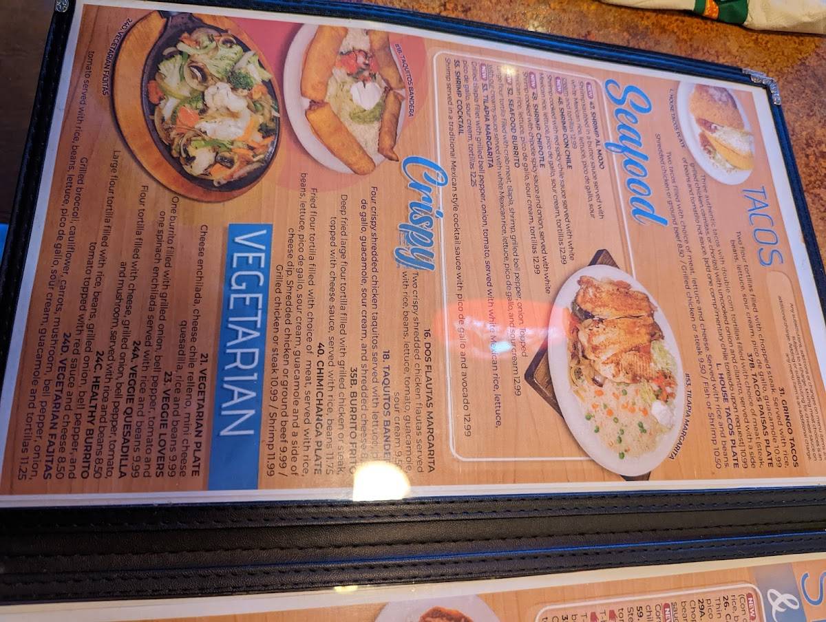 Menu at Margarita House Mt. Juliet restaurant, Mount Juliet
