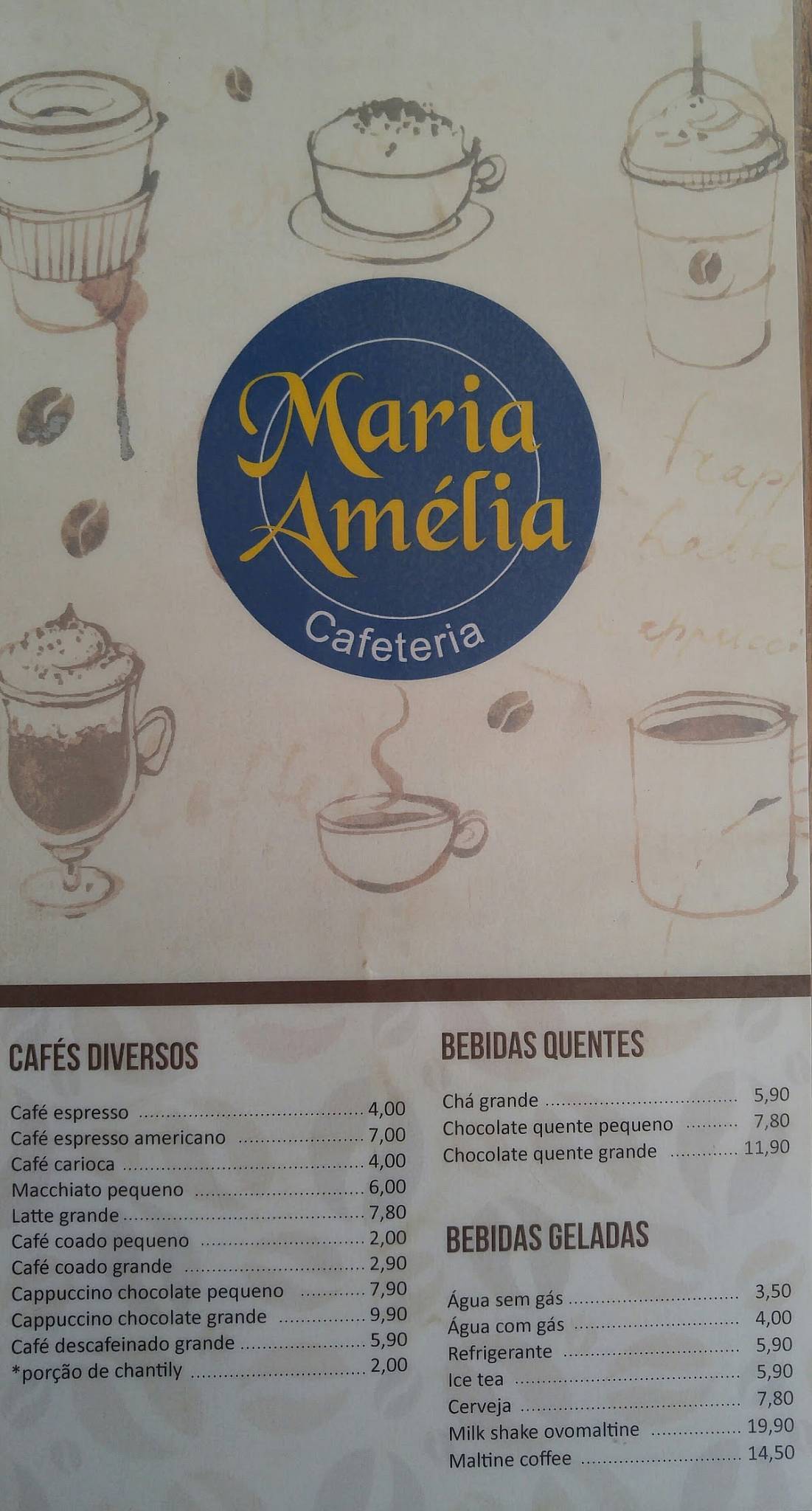 Menu em Maria Amélia Cafeteria e Doceria - Asa Sul, Brasília, Quadra ...