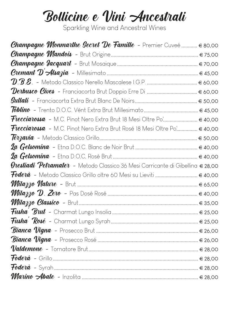 Menu di Le Isole Ristorante 