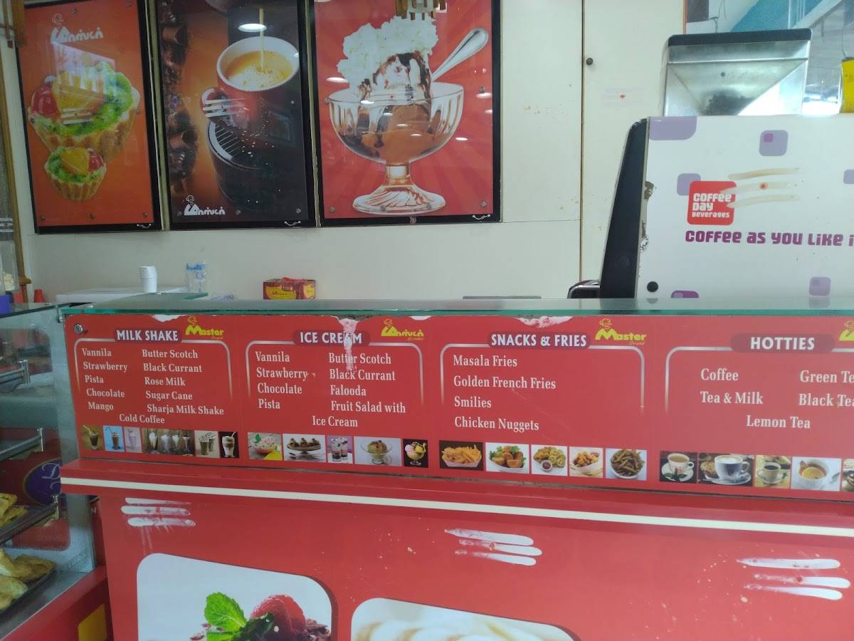 Master Bakery menu