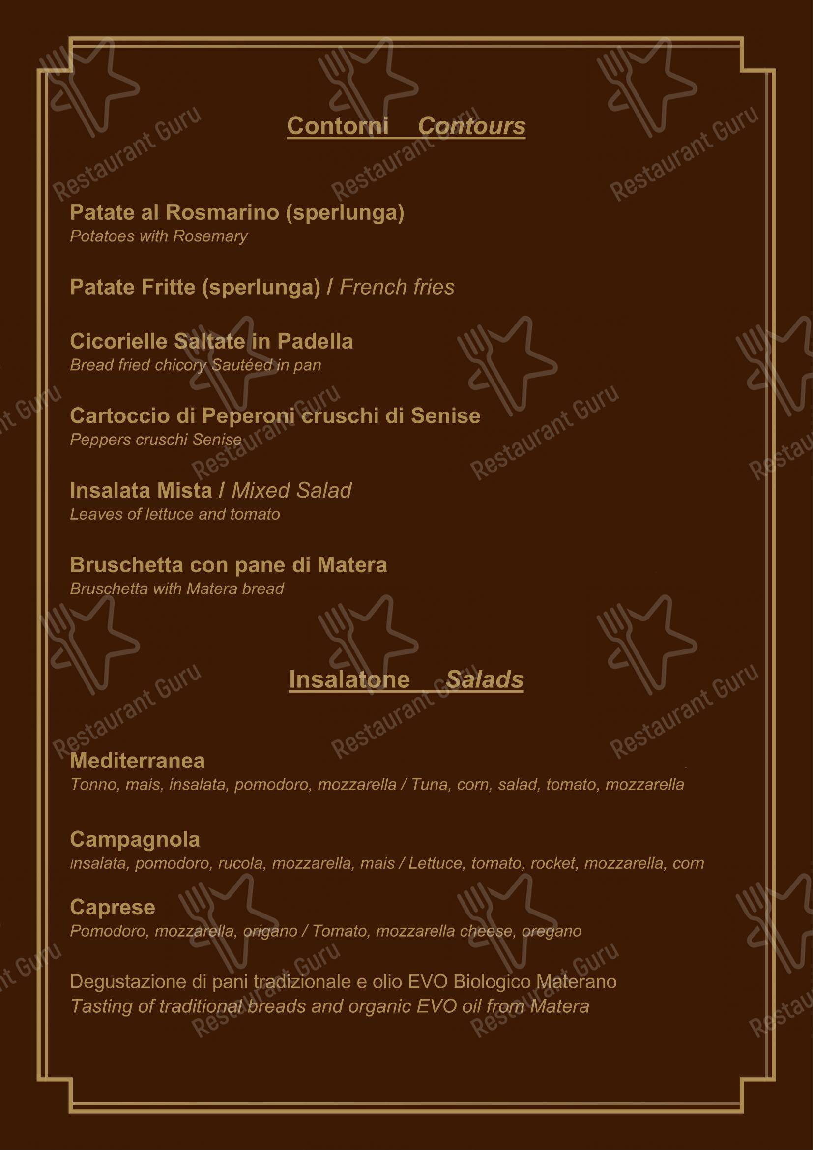 Morgan Restaurant dans Matera - 菜单