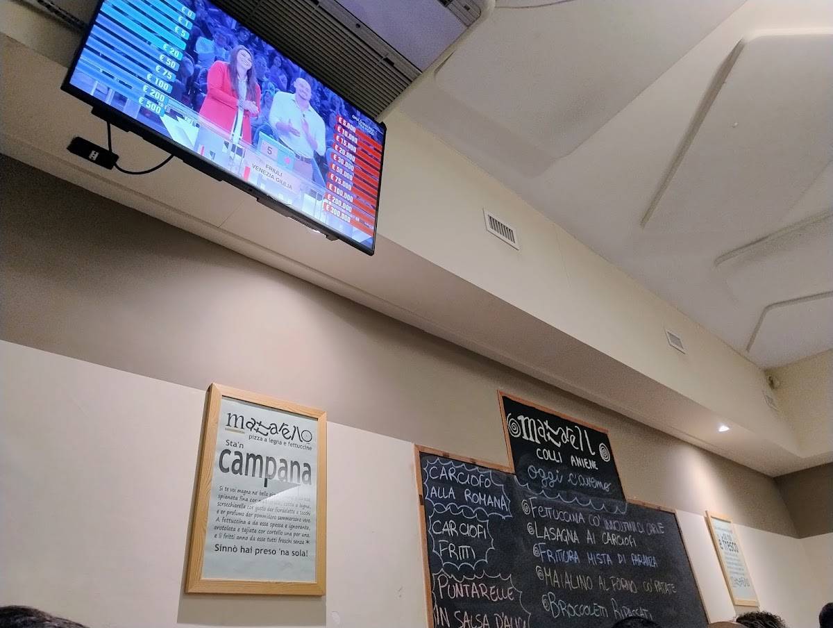 Menu di Mattarello Colli Aniene 