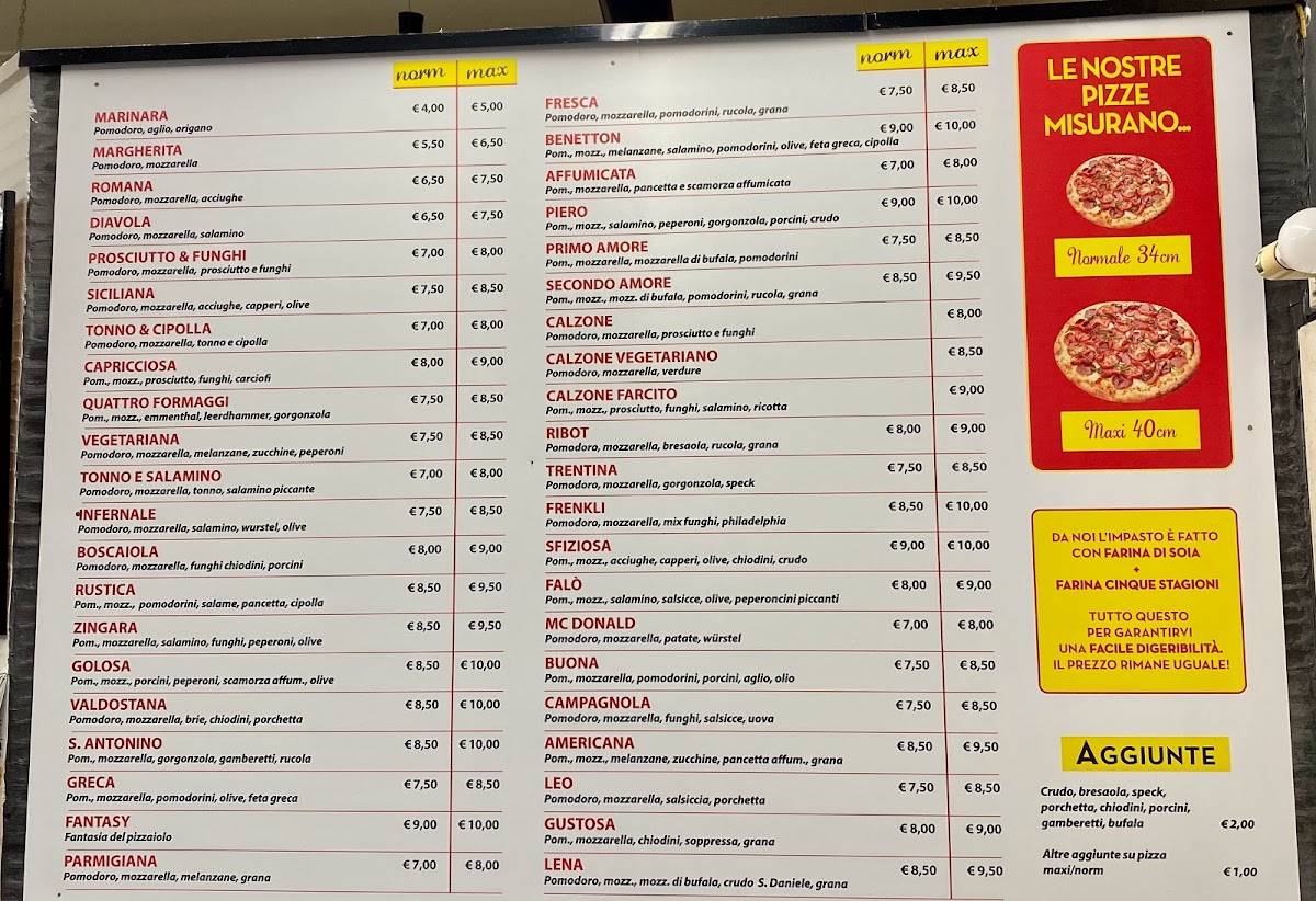Menu di Maxi Pizza di Lena Leonard 