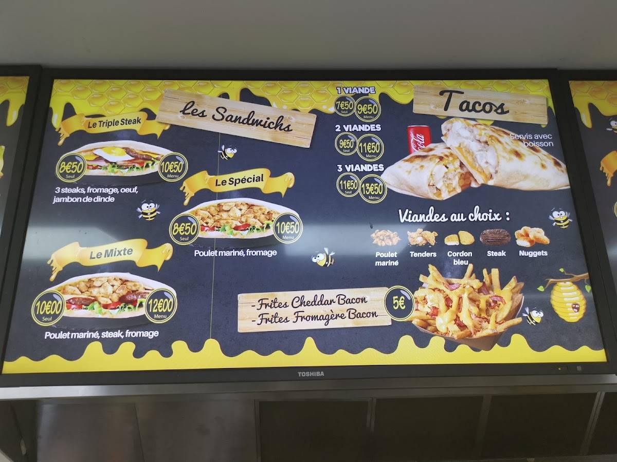 Menu de Maya Burger