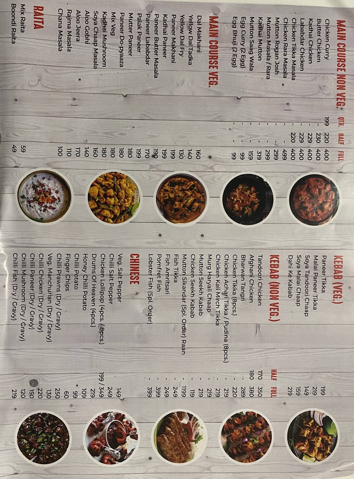 Mayra's Kitchen menu