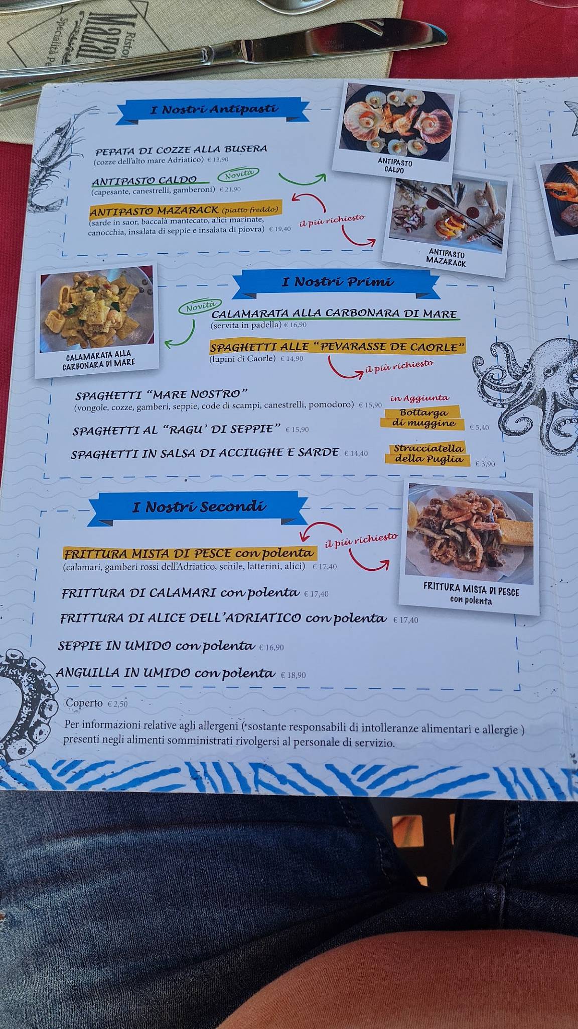 Menu di Mazarack 