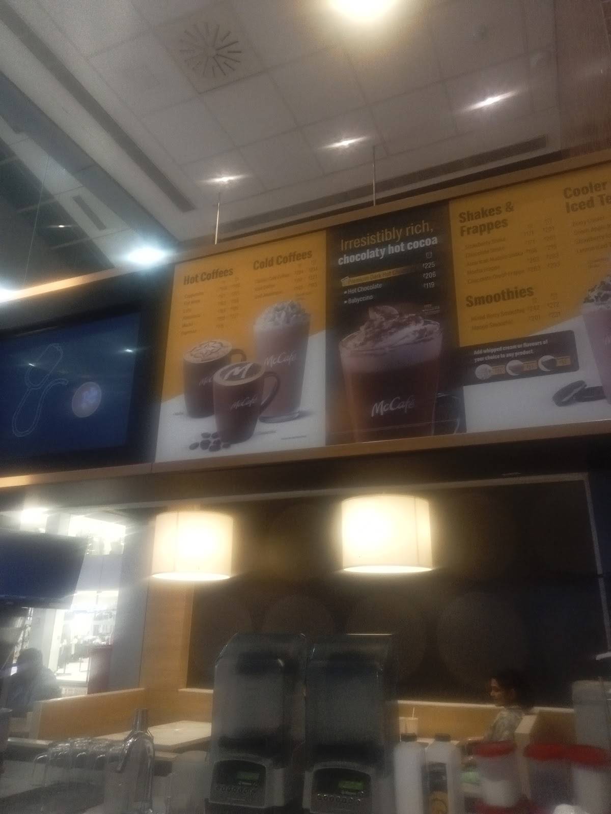 McDonald's menu