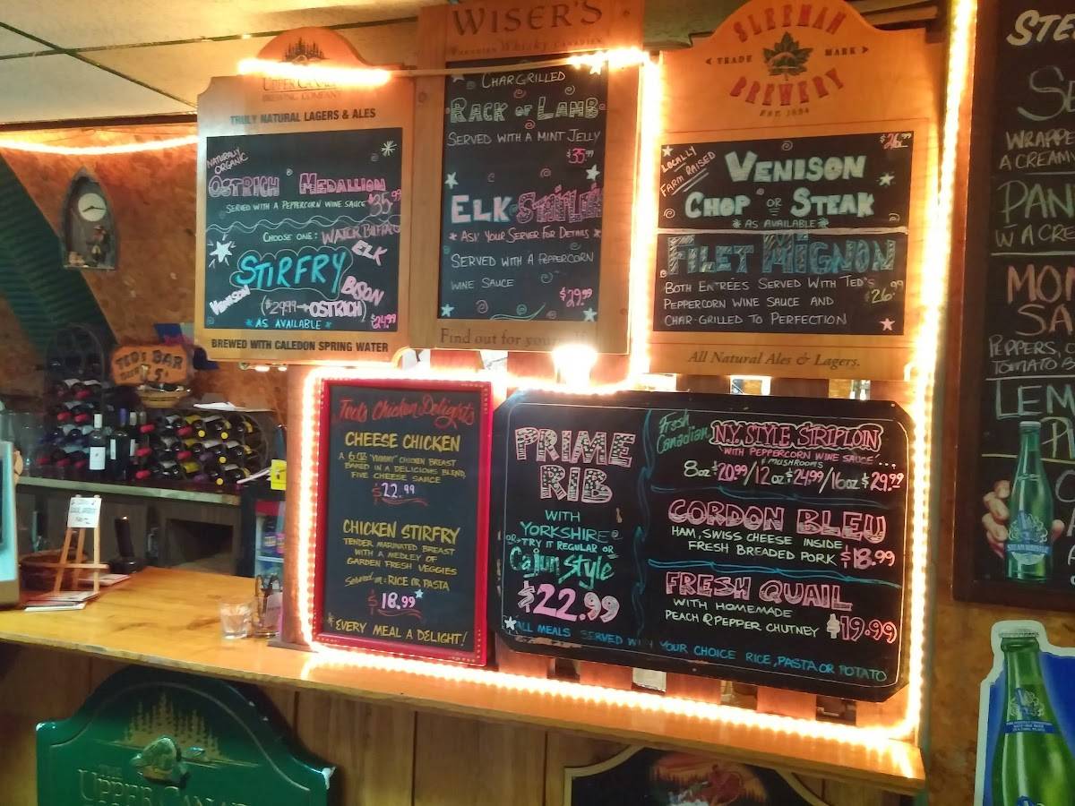 Menu at Ted's Range Road Diner restaurant, Meaford, RR1