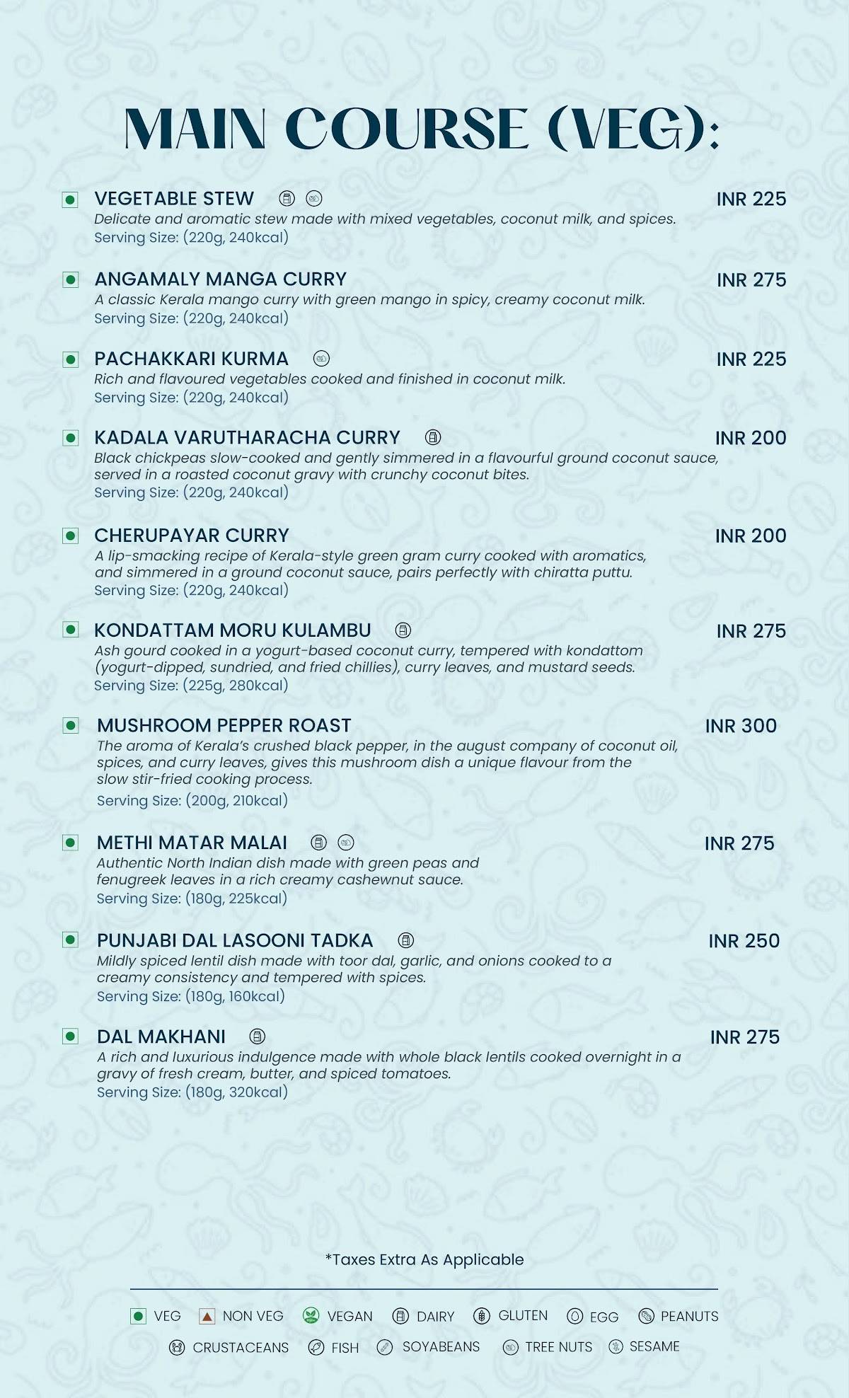 Meen by Chef Pillai menu