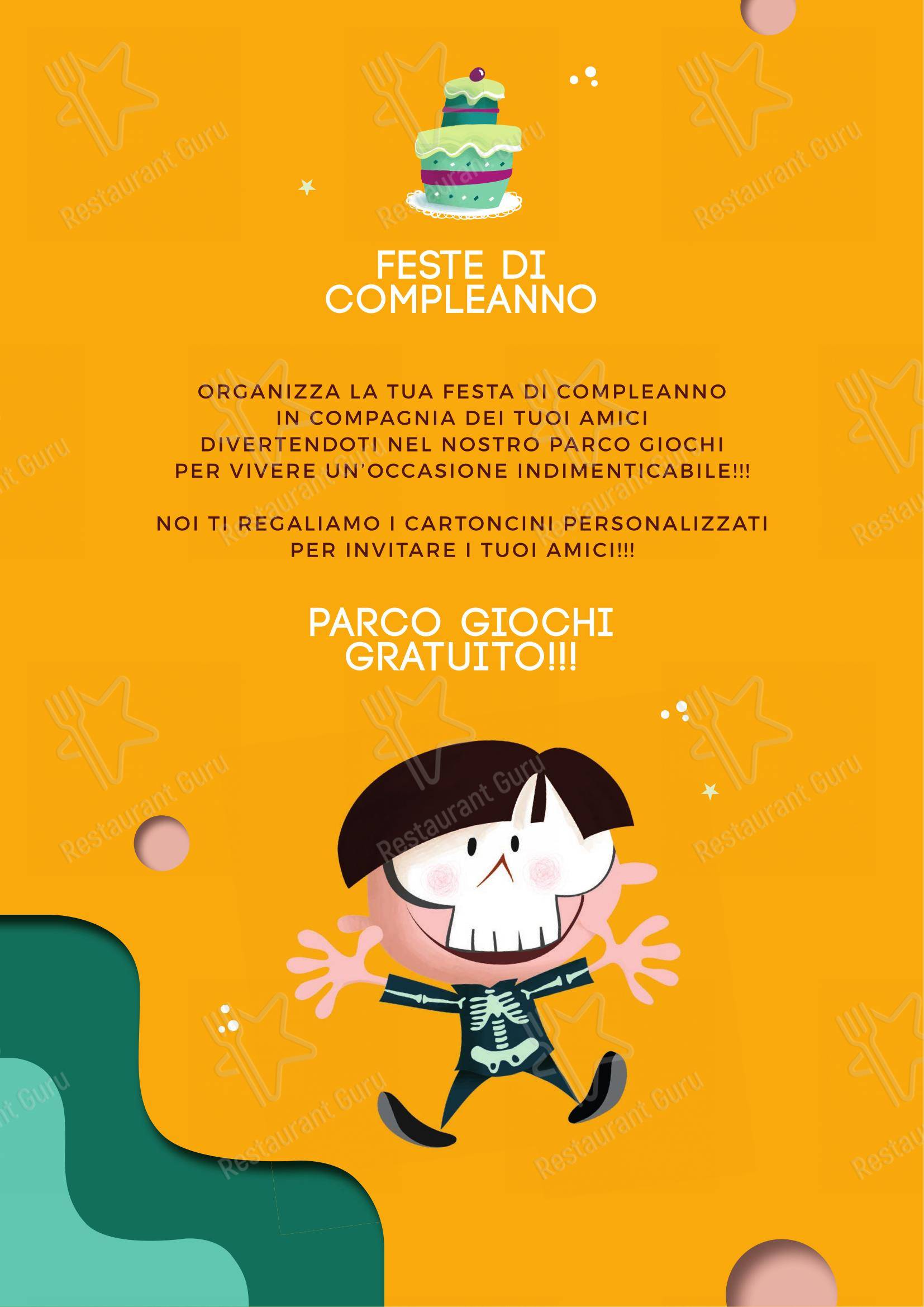 Menu per Mi gioco la pizza ristorante