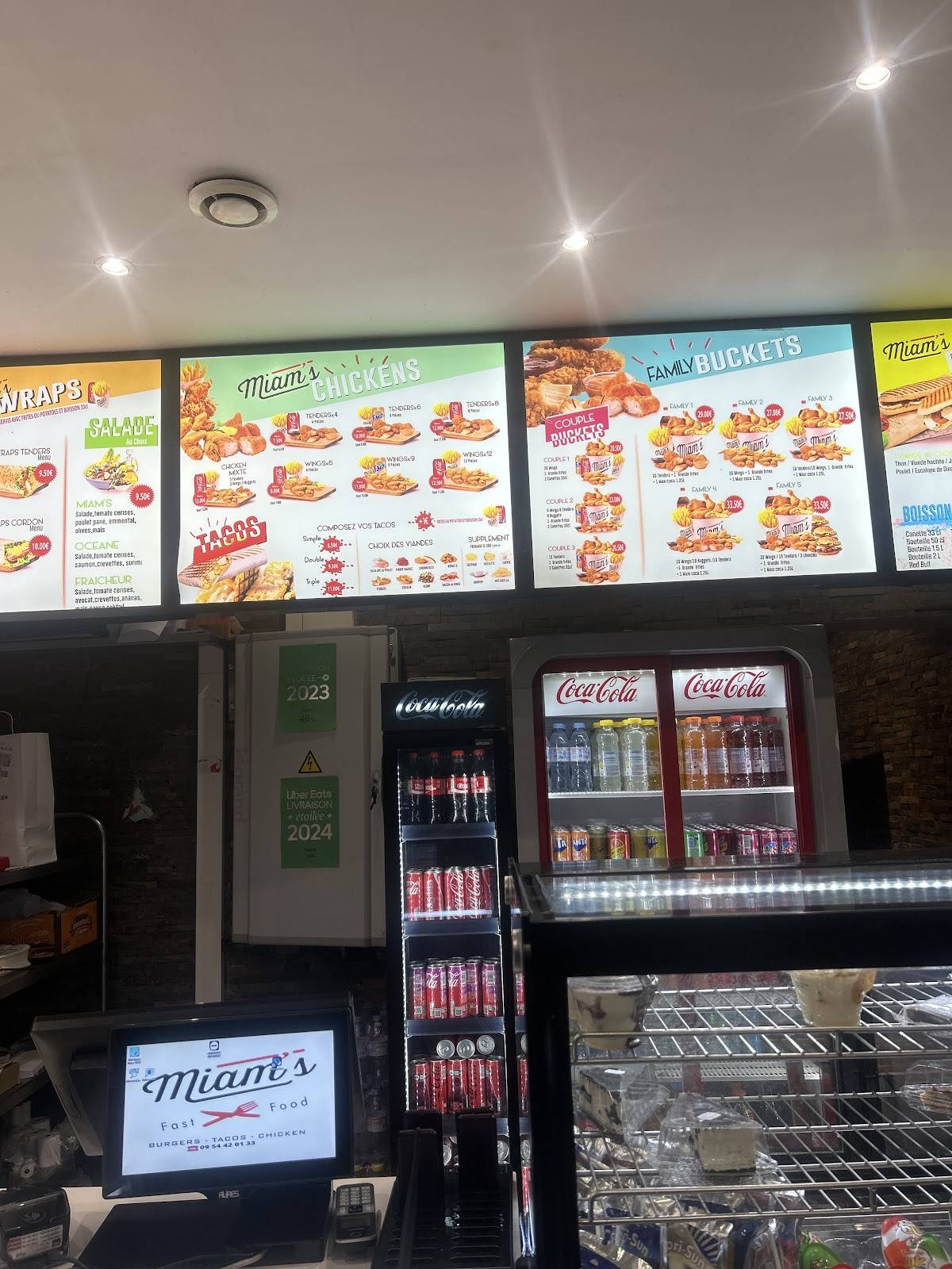 Menu de Miam's