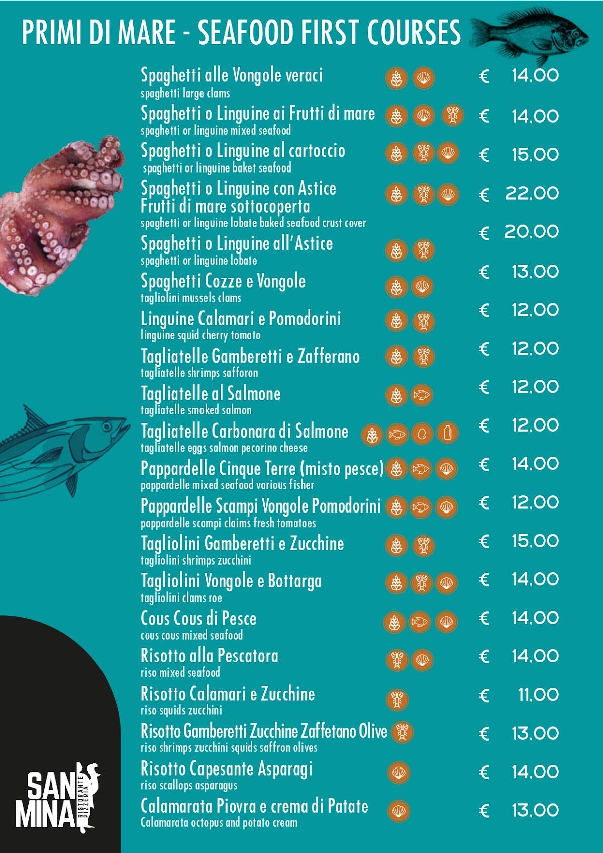 Menu di San Mina 