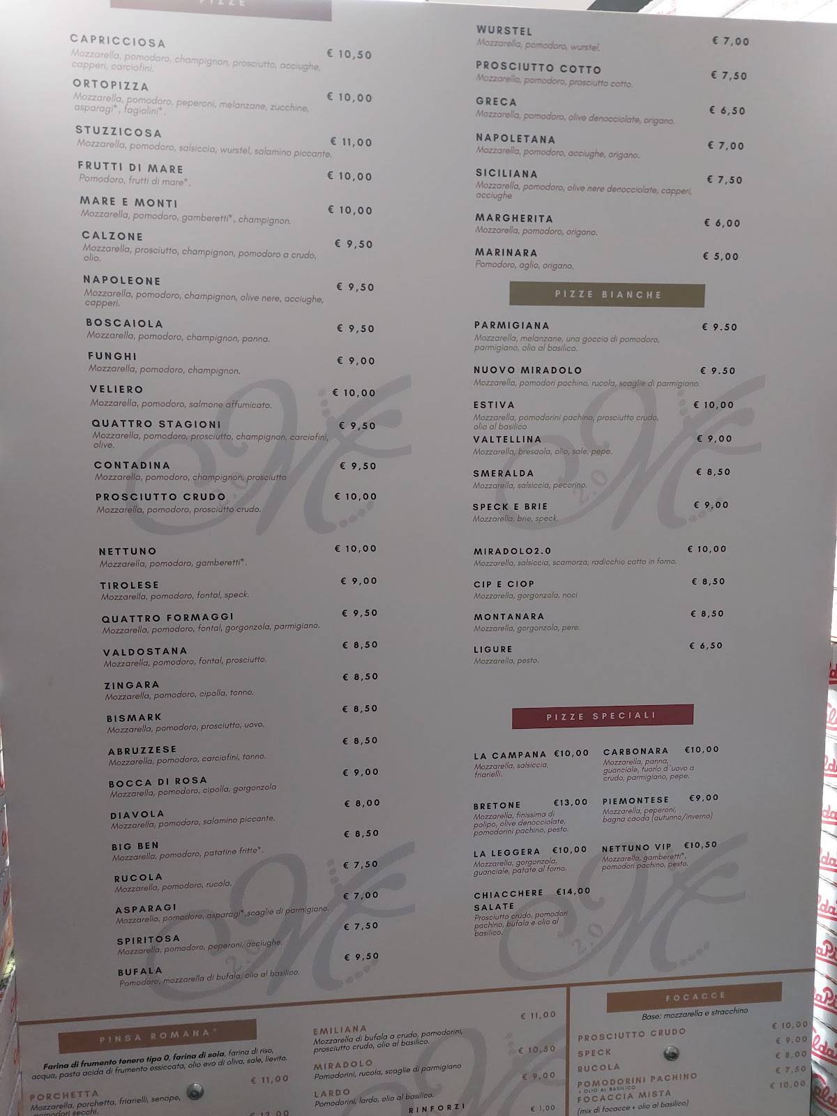 Menu di Miradolo 2.0 