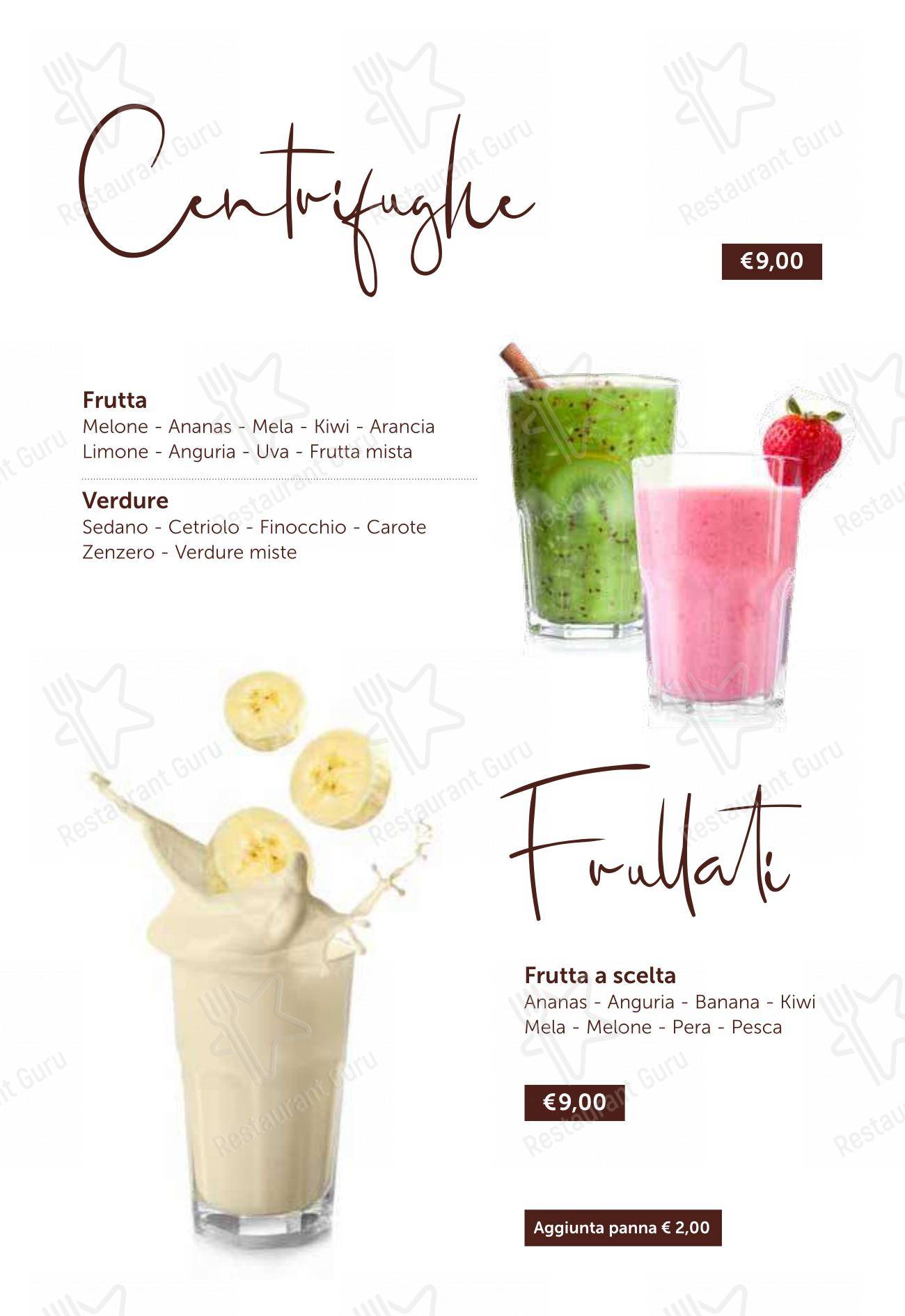 Menu per Bar Miranapoli pub & bar