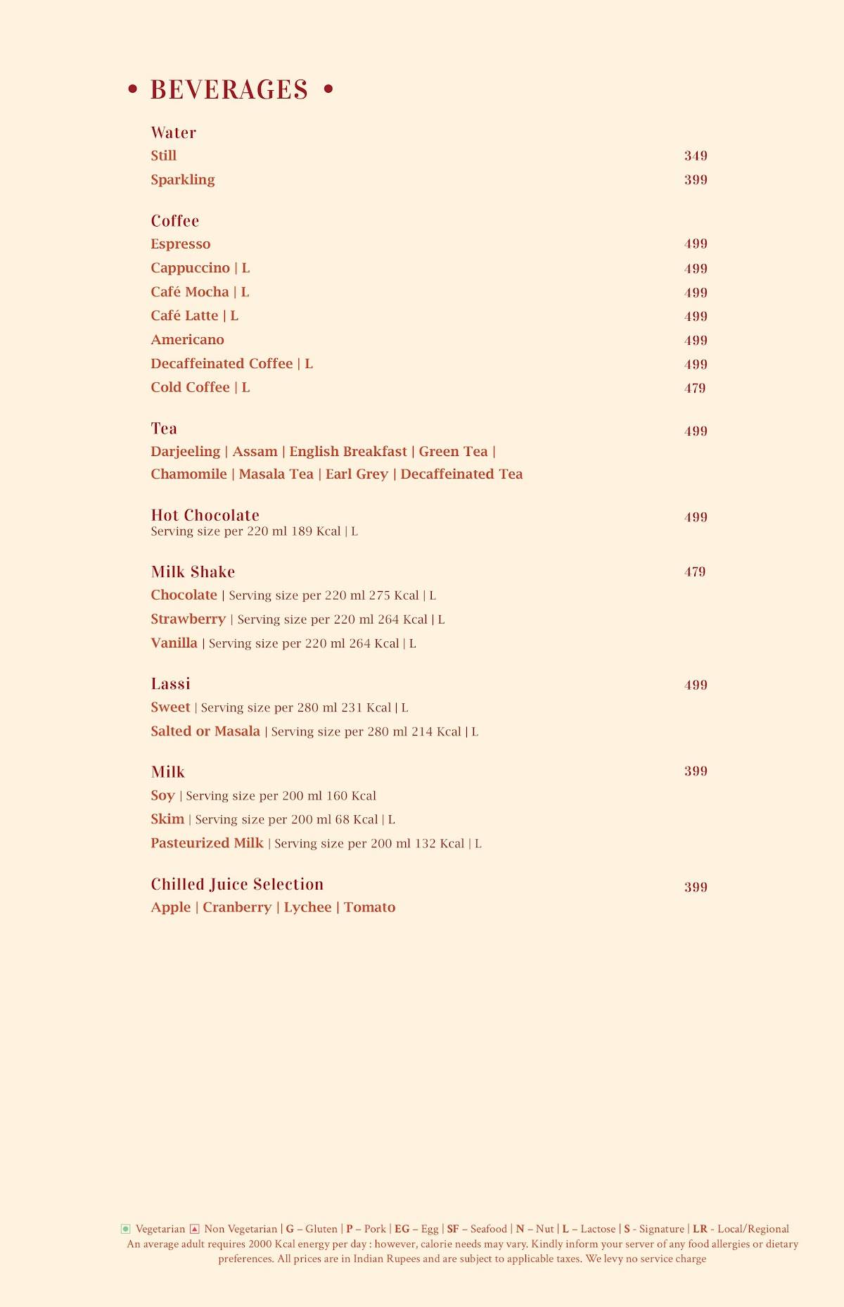 Miri menu