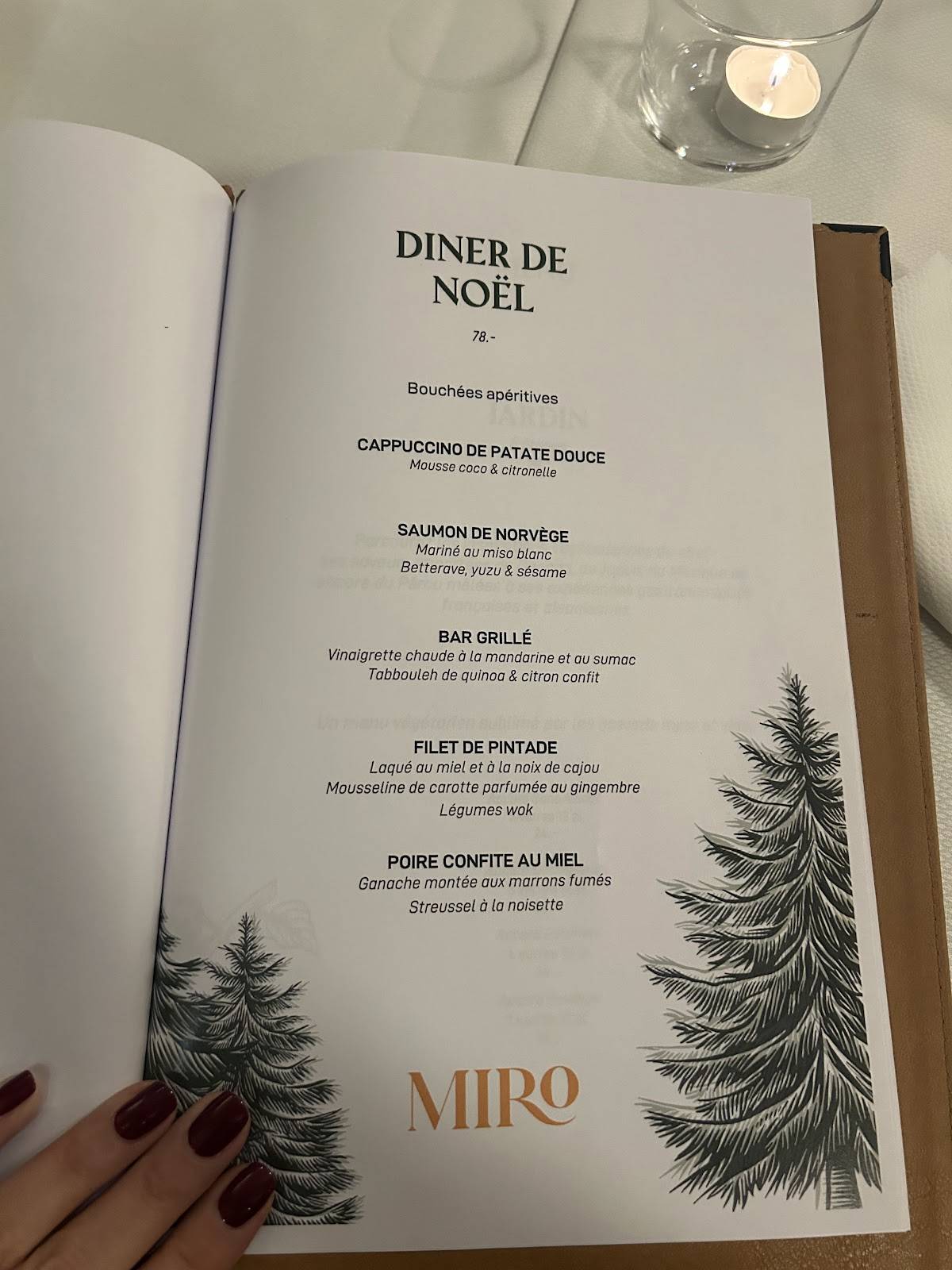 Menu de Miro