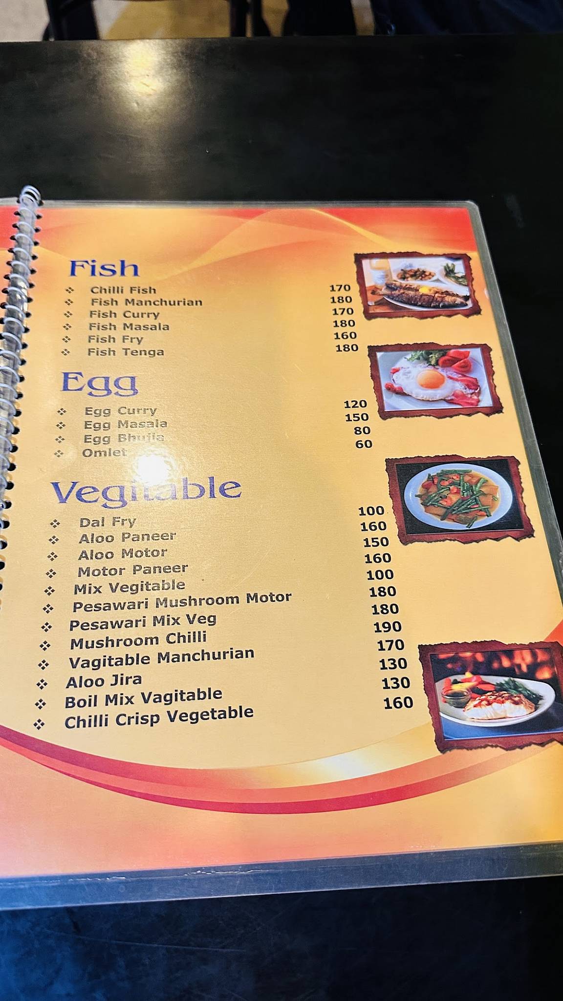 Mississippi Basin Catering Services menu