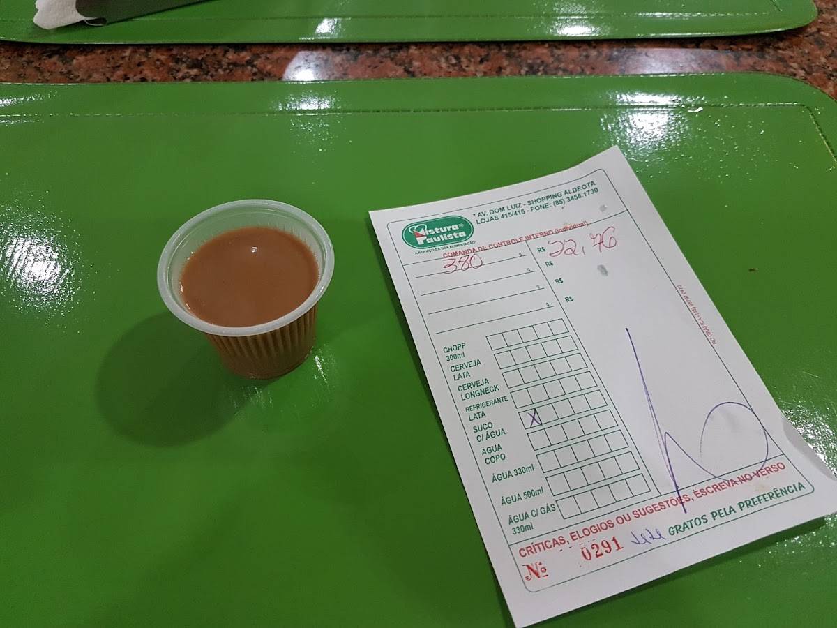 Mistura Paulista cardápio