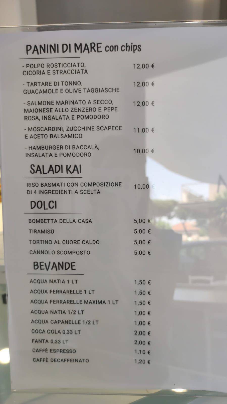 Menu di Molo17 Ristorante 