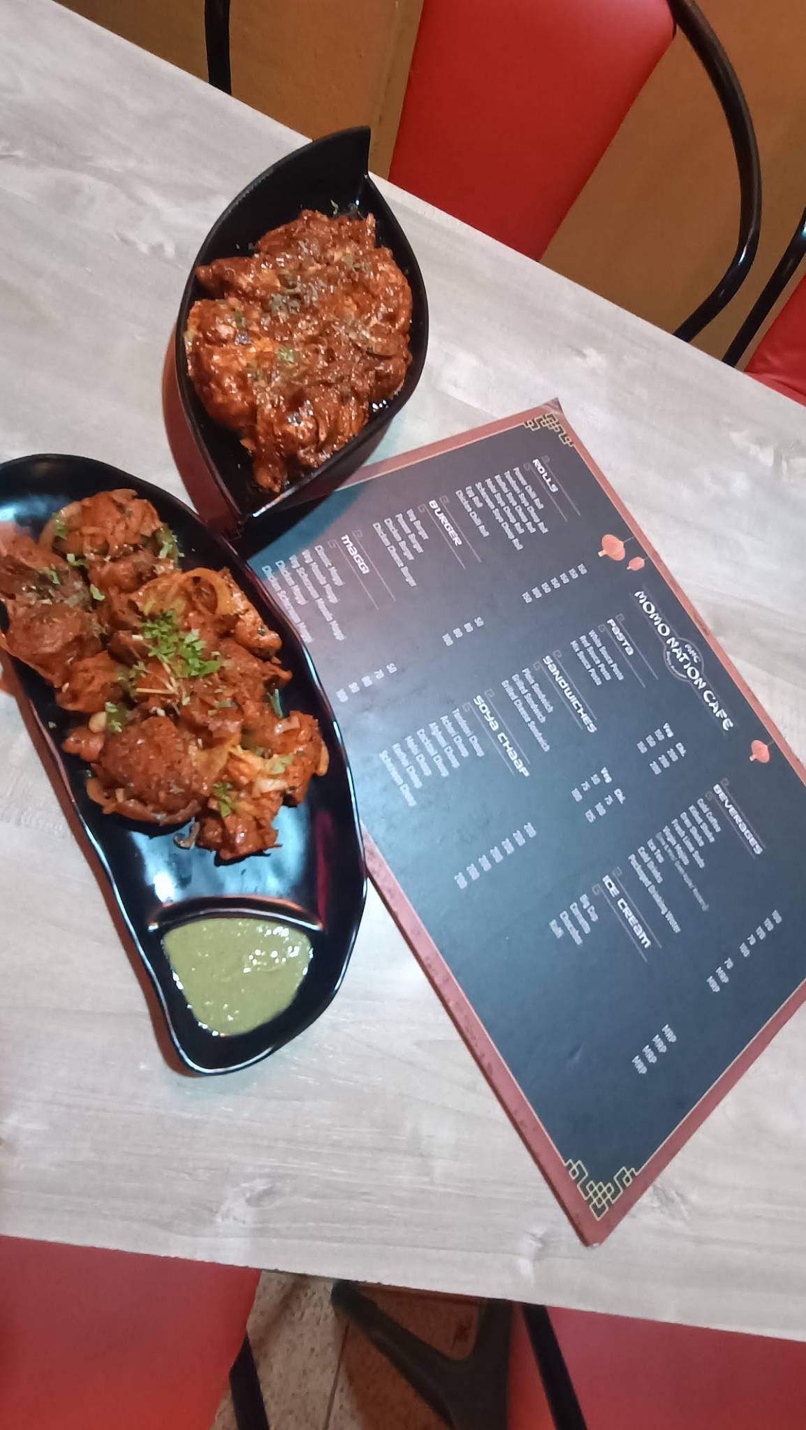 Momo Nation Cafe menu