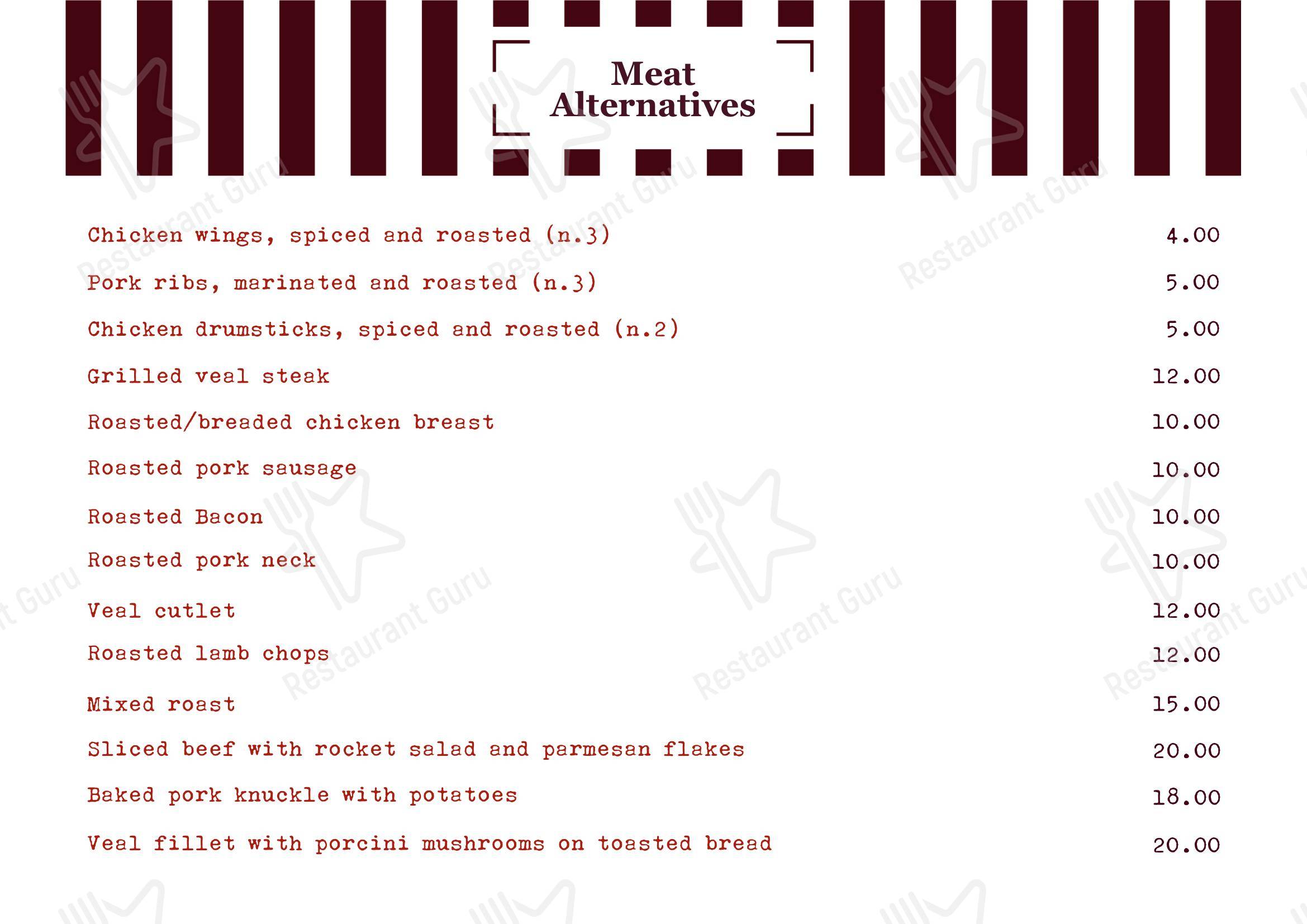 Menu per Mondo Pizza pizzeria