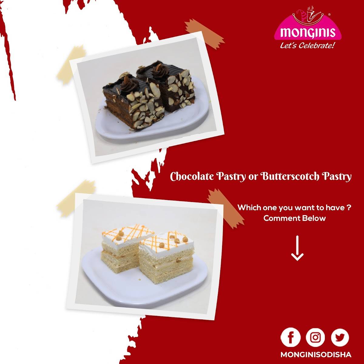 Monginis Cake Shops, Berhampur menu