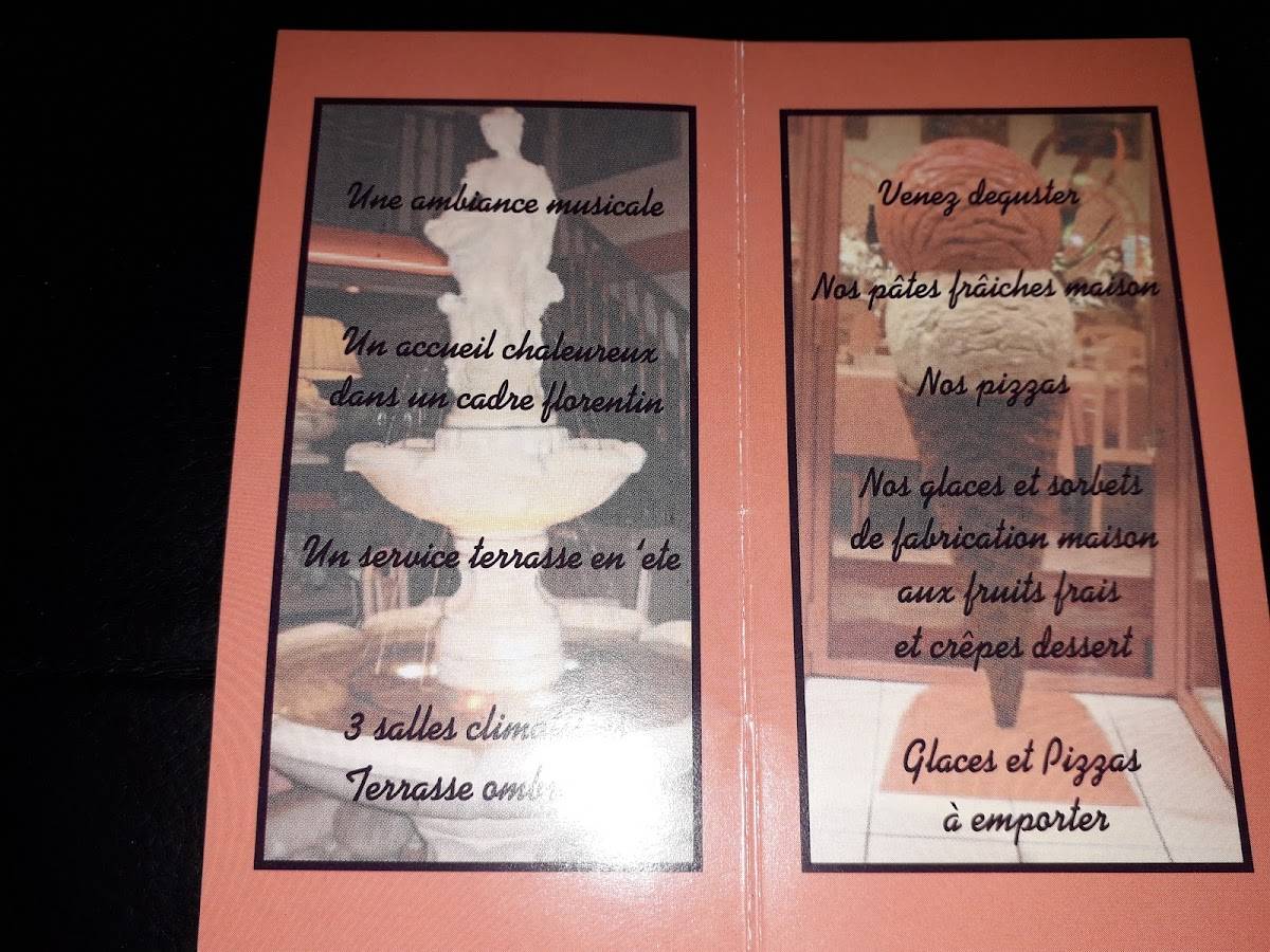 Menu de Monna Lisa