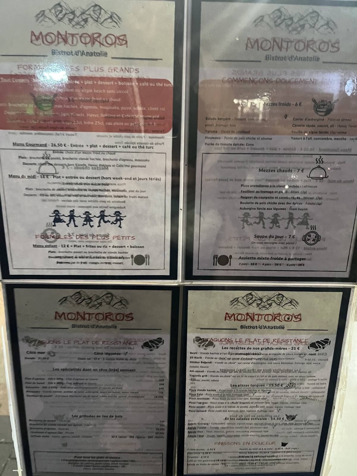 Menu de Montoros