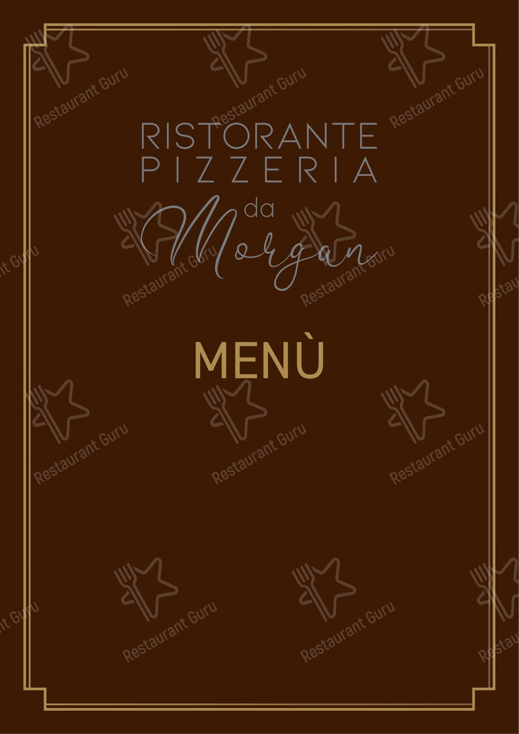 菜单 pour Morgan Restaurant dans Matera