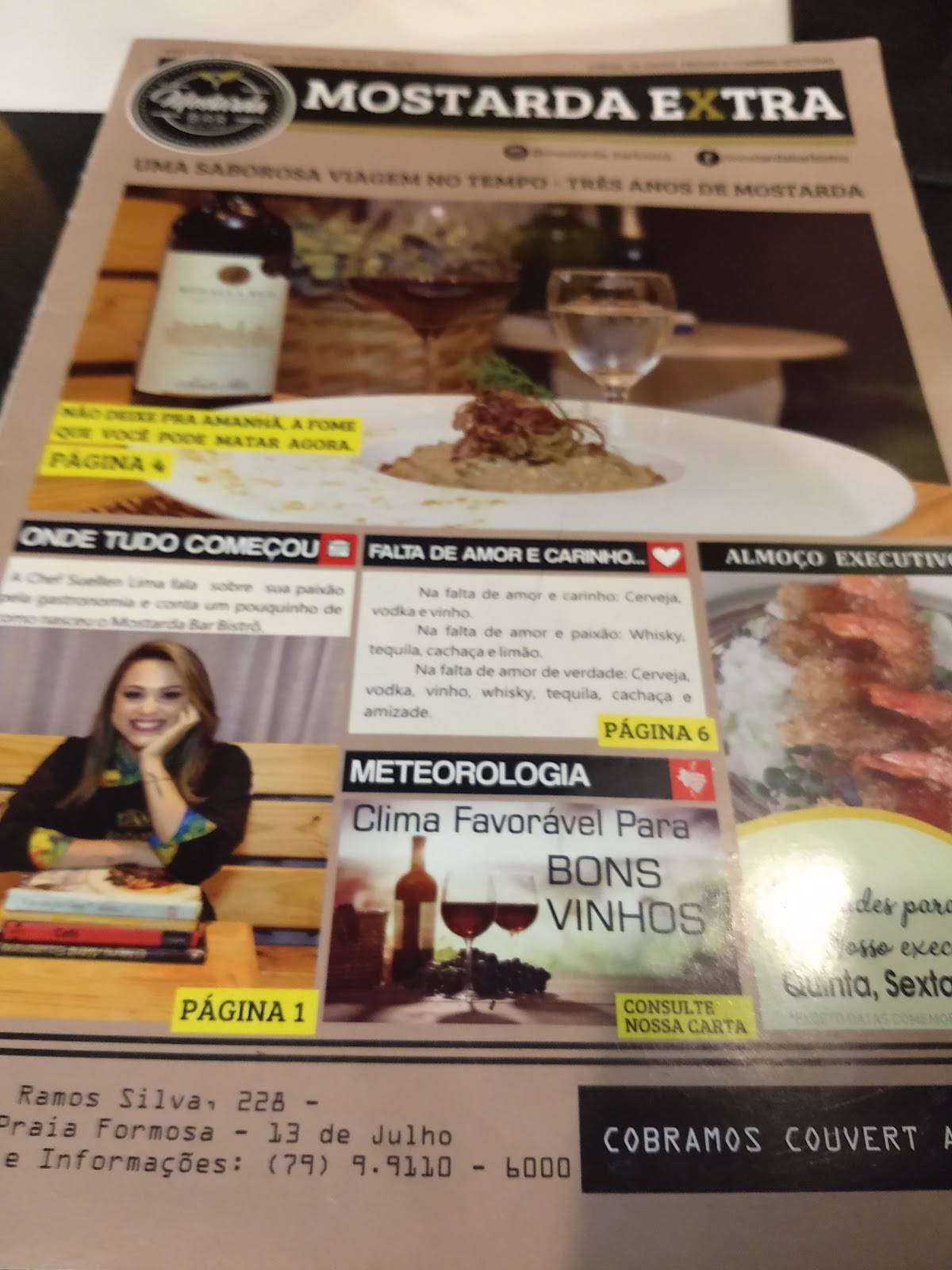 Mostarda Bar Bistrô cardápio