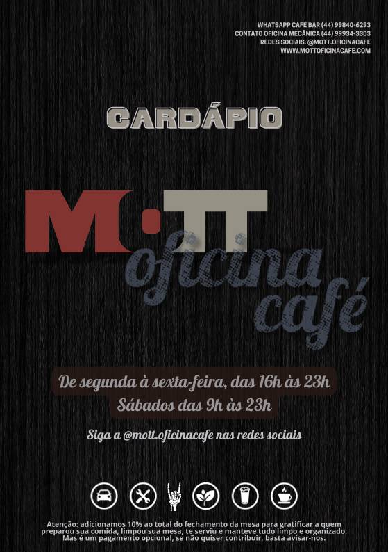 Mott Oficina Café cardápio