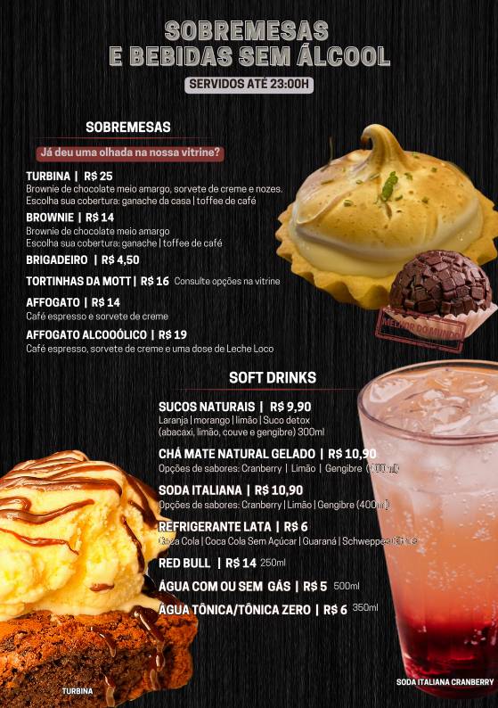 Mott Oficina Café cardápio