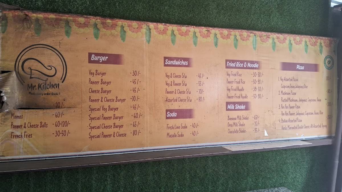 Mr.Kitchen menu
