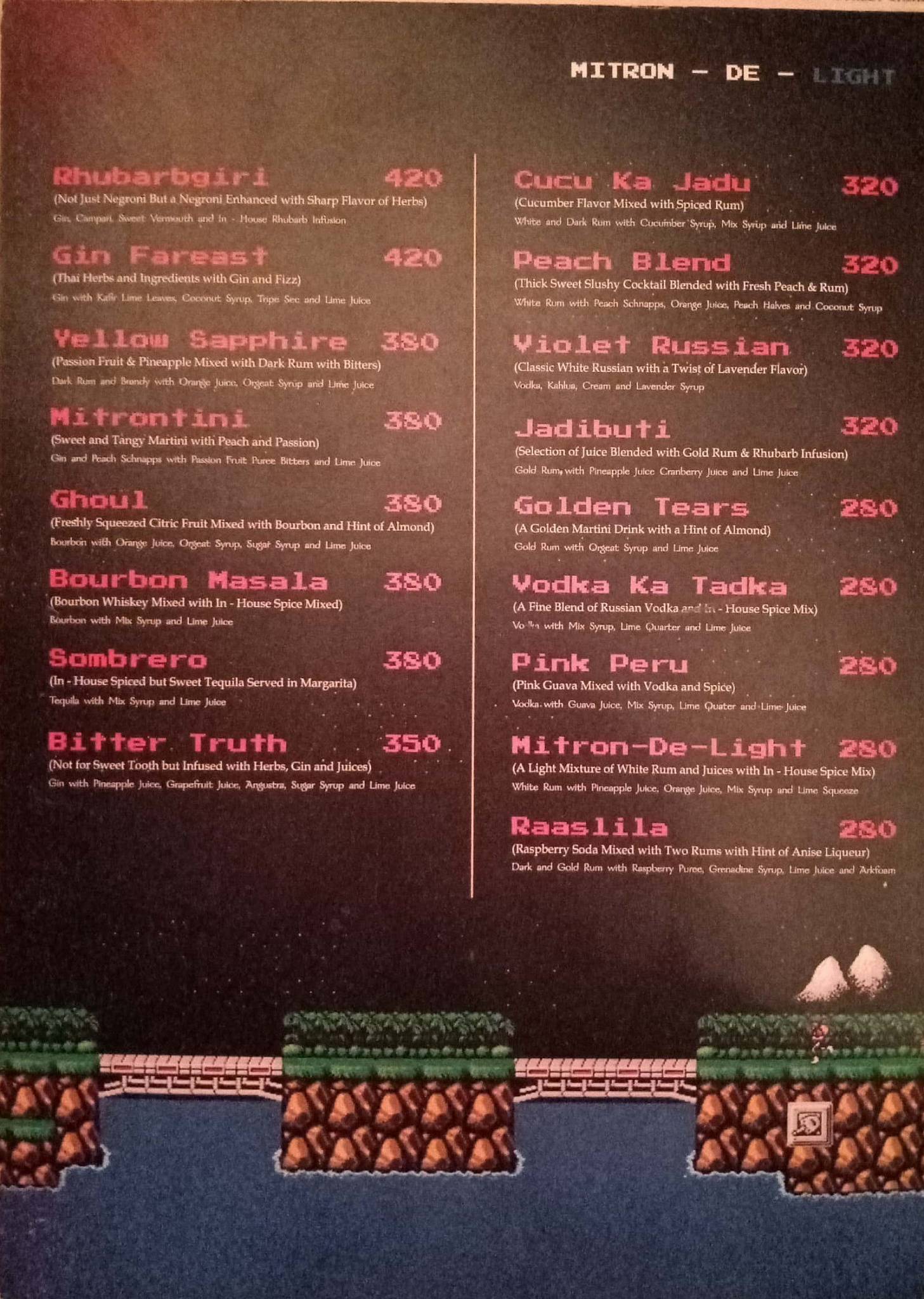Mitron Andheri menu