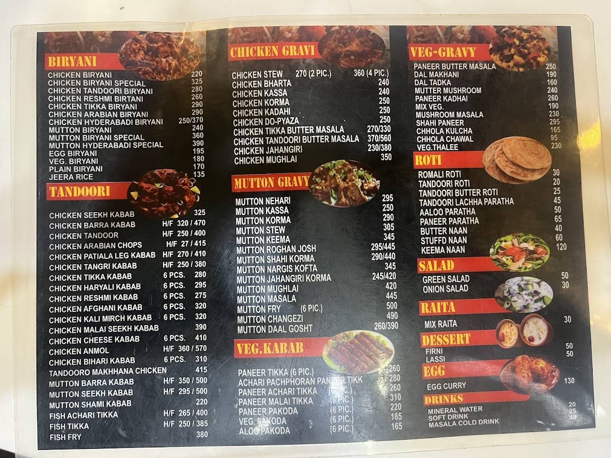 My Biryani Mahal A Family Restaurant menu