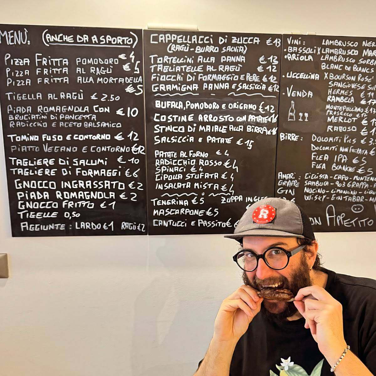 Menu di Myale in cucina (piazza Verdi 13) 