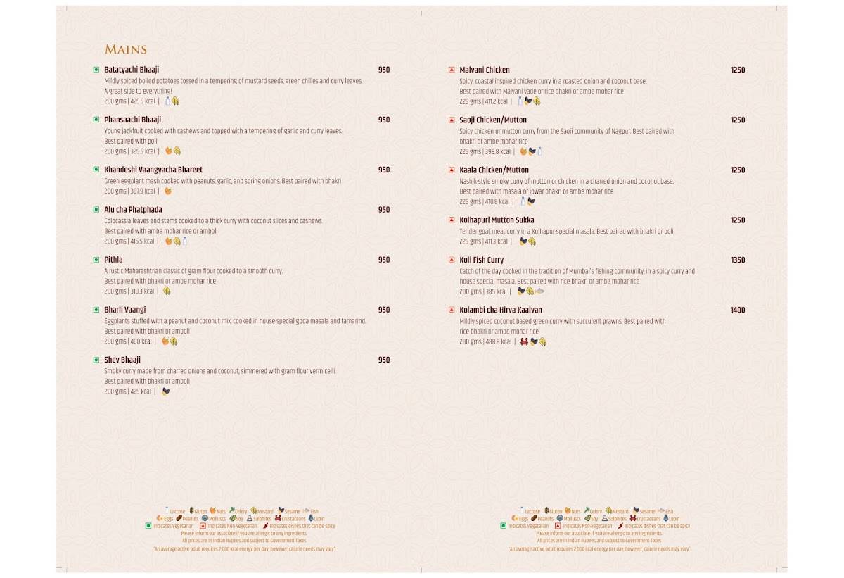 Mystic Masala Restaurant - Blue Diamond, Pune menu