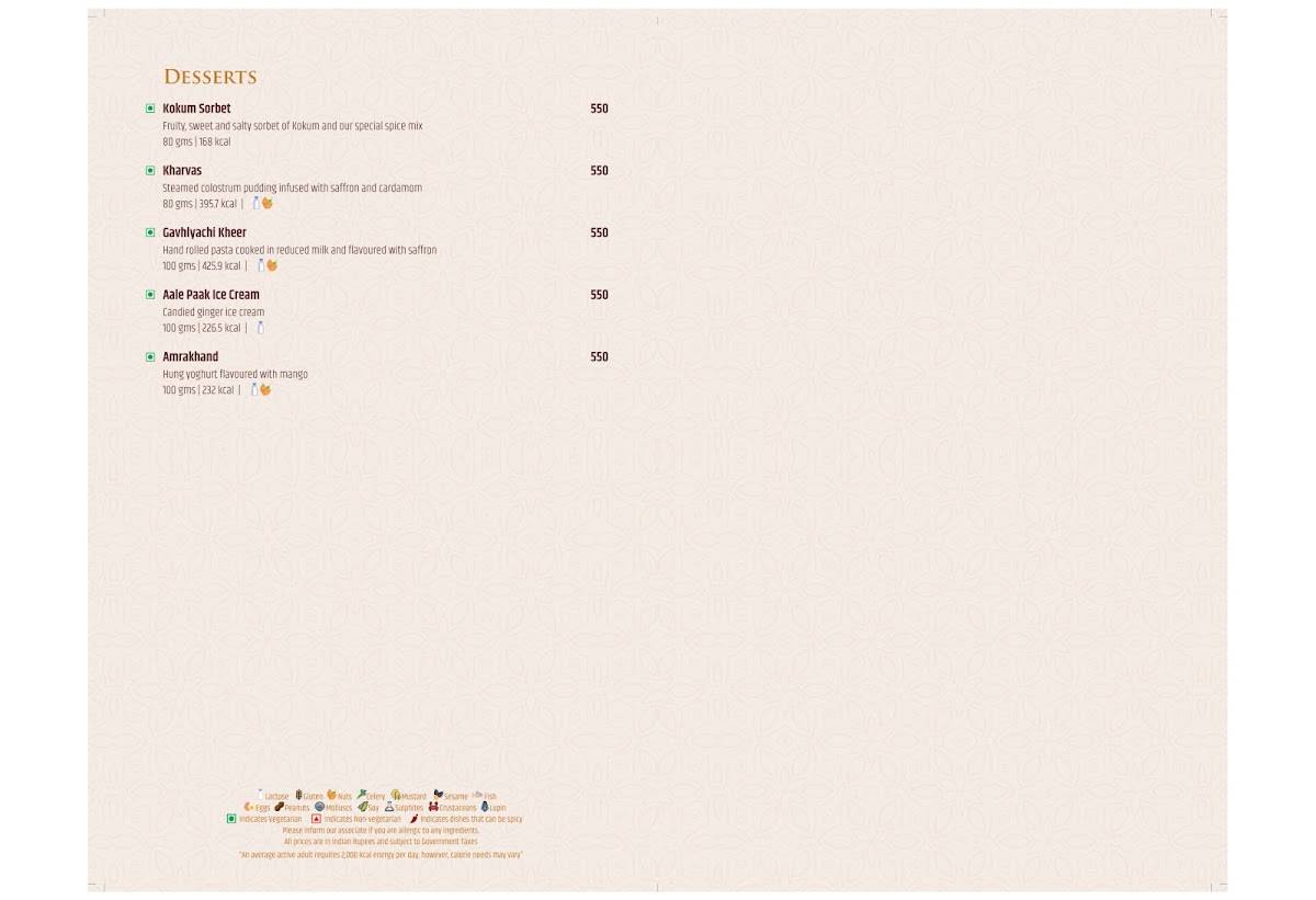 Mystic Masala Restaurant - Blue Diamond, Pune menu