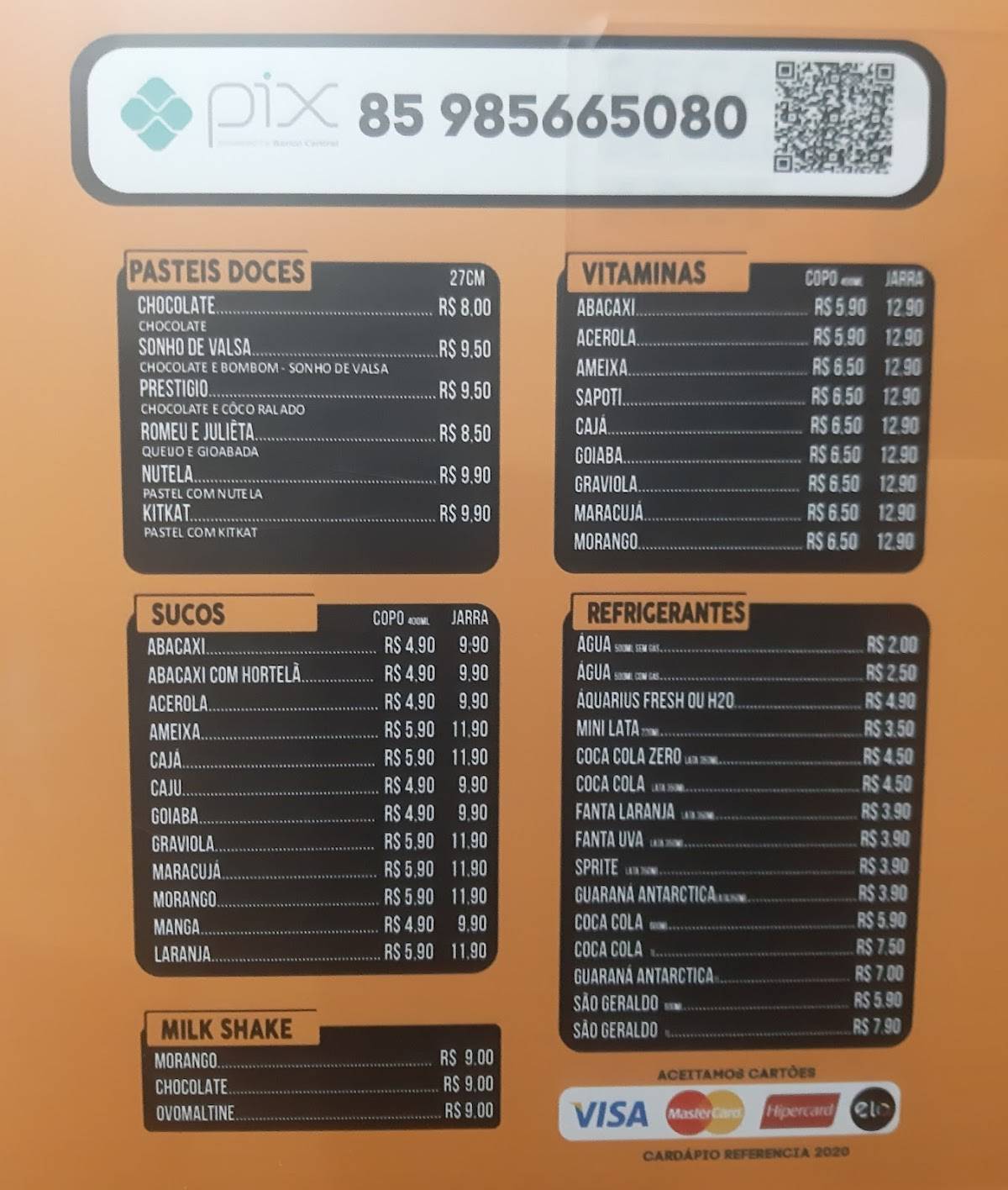 NAY MIX PASTELARIA SERRINHA cardápio