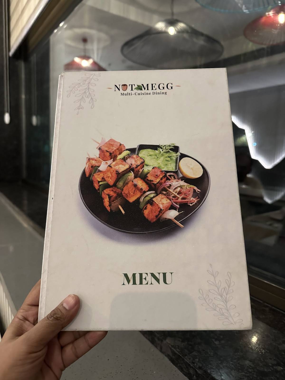 NUTMEGG RESTAURANT menu