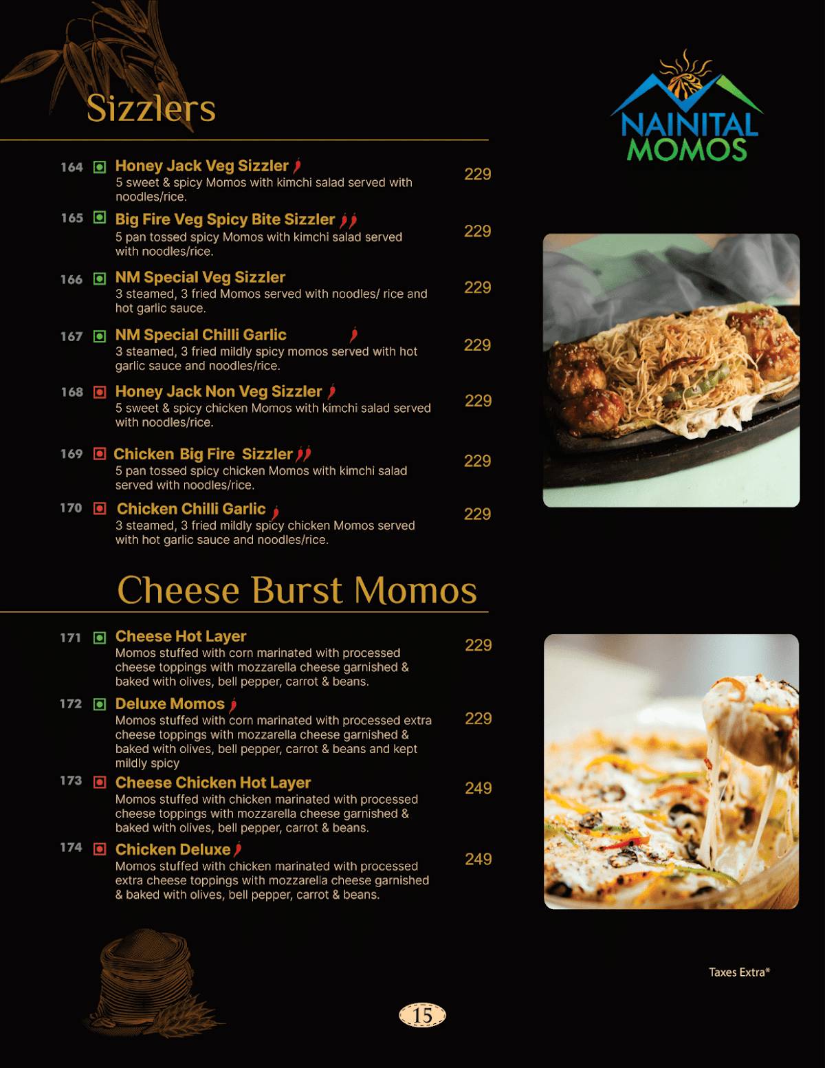 Nainital Momos - Multigrain momos menu