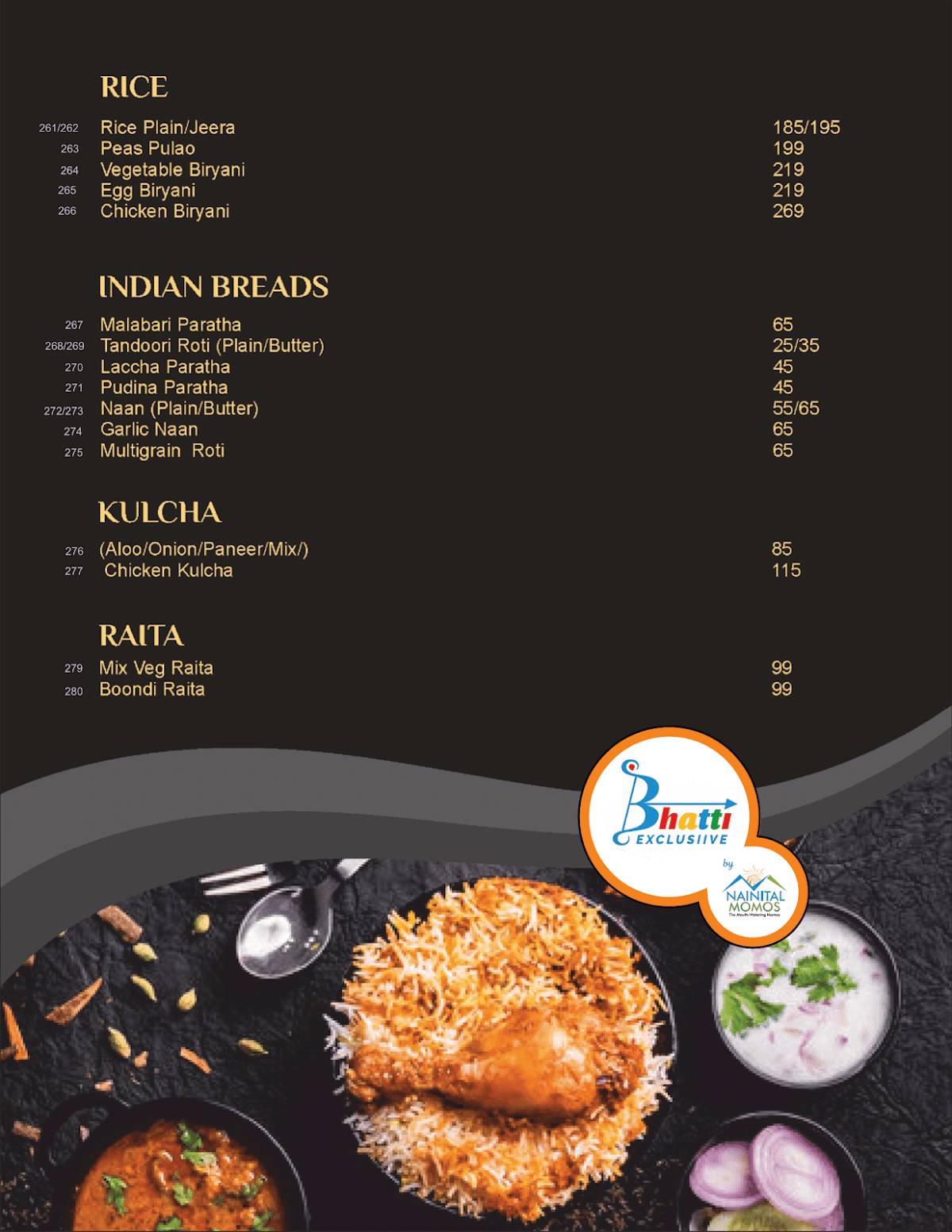 Nainital Momos - Multigrain momos menu