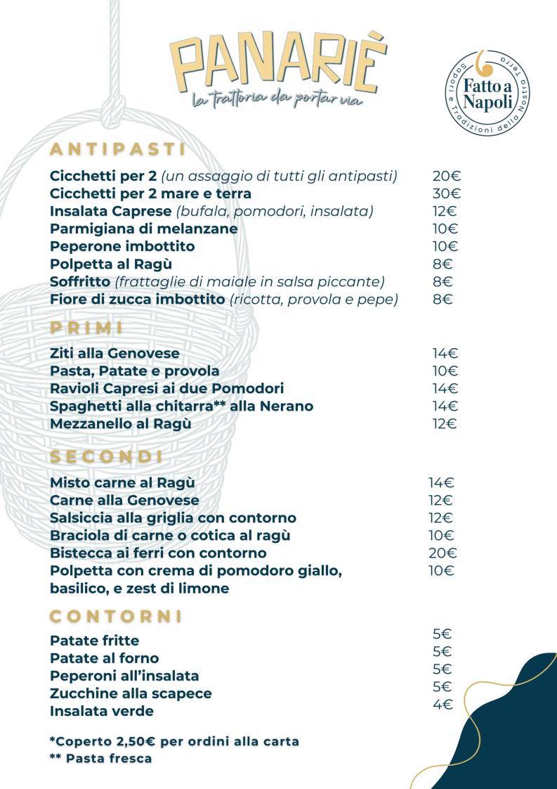 Menu di PanariÃ¨ 