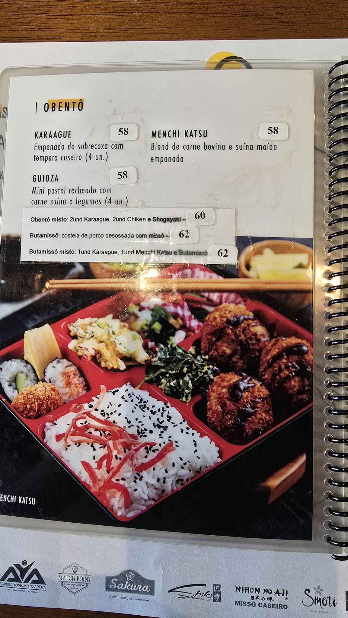 Nara Obentô Paraíso cardápio