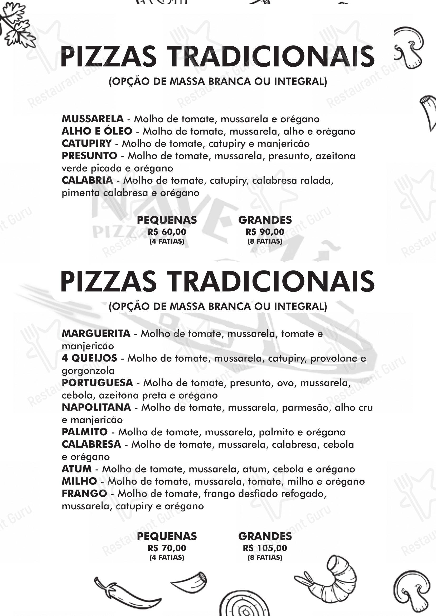 Pizzaria Nave Mãe - Menu