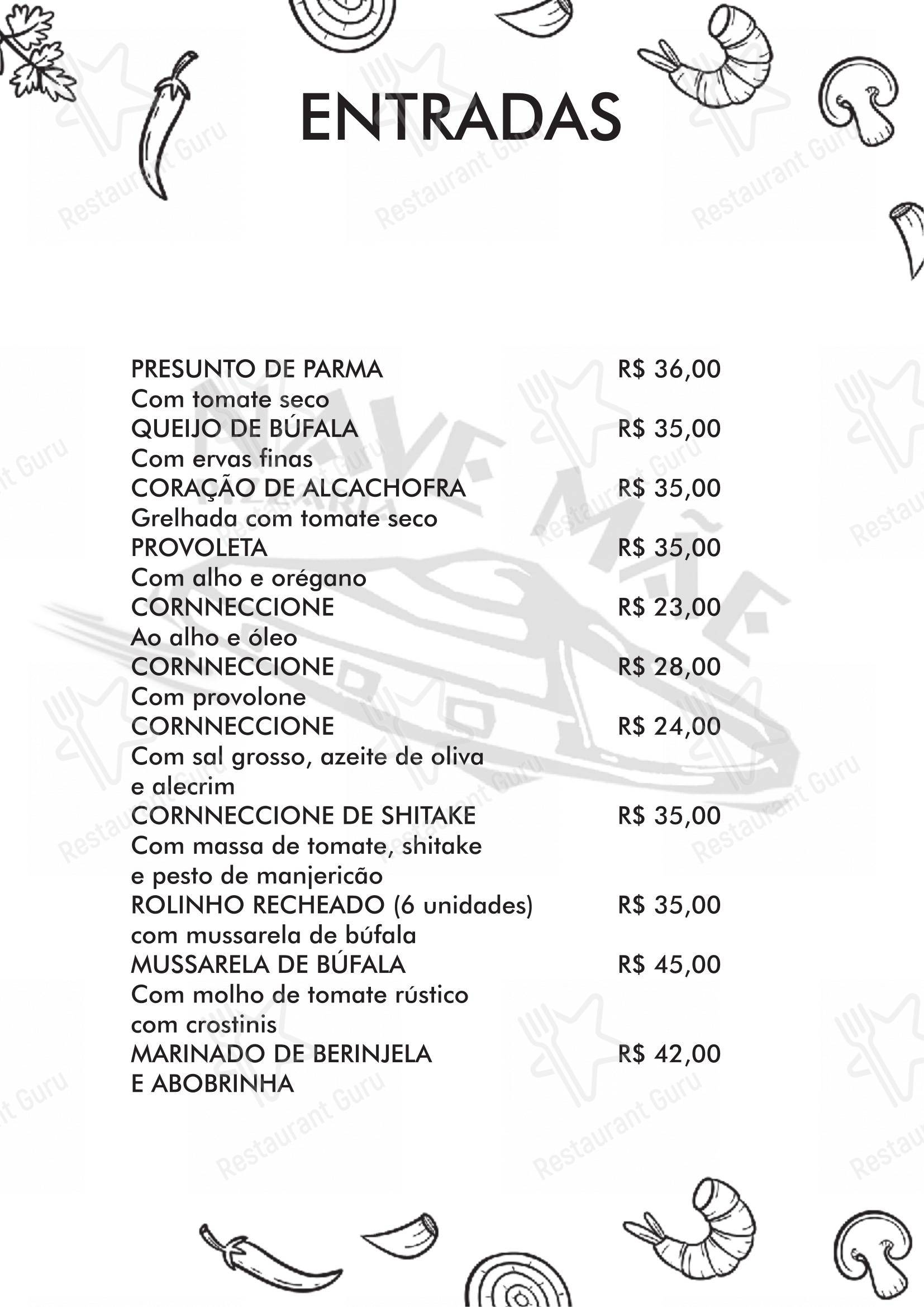 Pizzaria Nave Mãe em Florianópolis - Menu