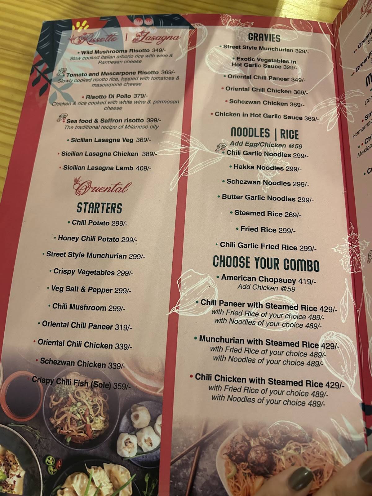 Sambookas Cafe menu