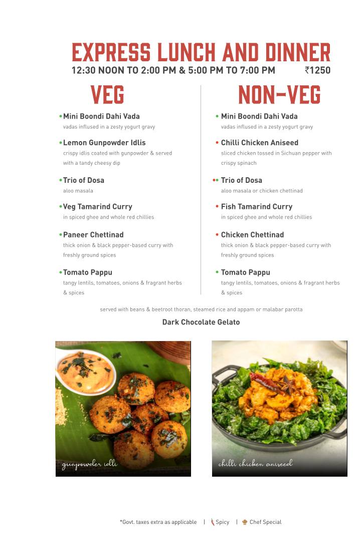 Sizzling Shack menu